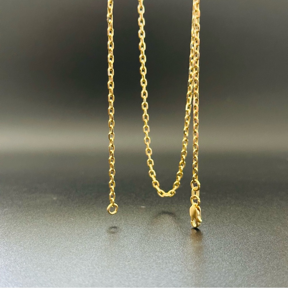 20”  2.5 mm Real 14K Solid Gold Forzentina Chain Necklace - Picture 4 of 17